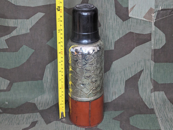 Glass Thermos with Bakelite Cup Camico