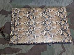Partial German Family Photo Album Faux Snake Skin Cover