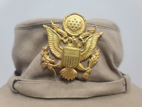 WAC Officer Khaki Hobby Hat (Size 22 1/2)