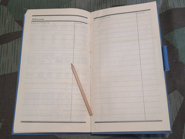 Vormerkbuch Pocket Calendar 1933 from a Coal Syndicate
