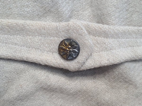 Off-White Trachten Jacket Edelweiss Buttons (40" Chest)