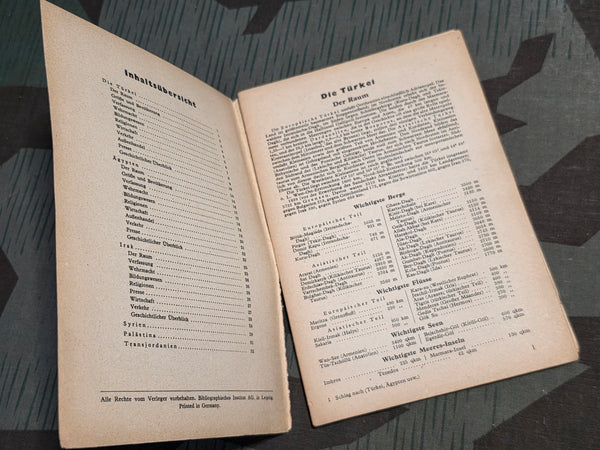 Set of 2 Schlag Nach Books: Iran, Arabia, Afghanistan, India and Turkey, Iraq, Eygpt