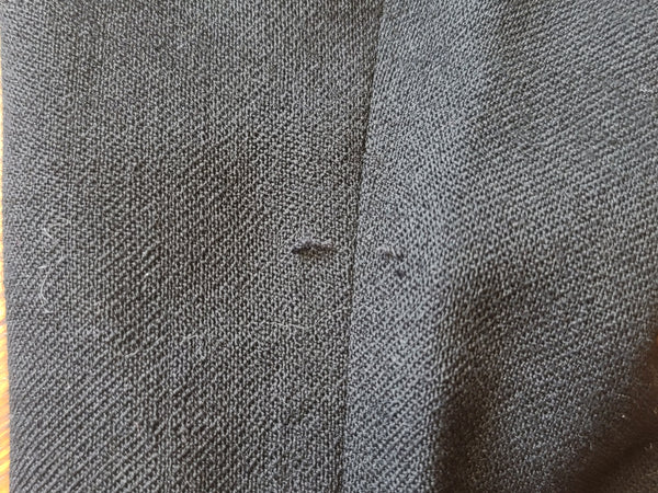 German Black Dress with Fur Trim <br> (B-34" W-29.5" H-38")