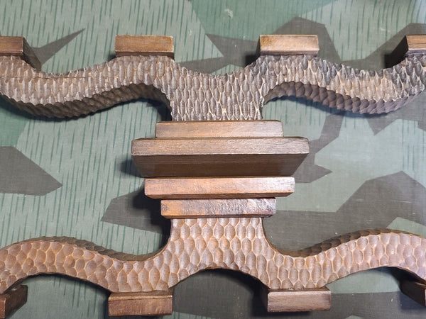 German Hand Carved Large 4 Candle Holder