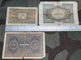 3 German Bank Notes 1919-1920