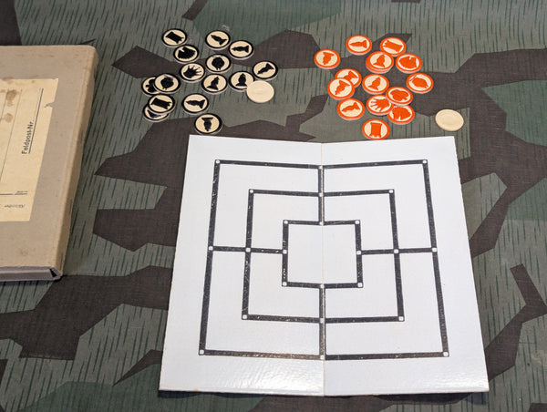 Feldpost Chess Game Set Schach Mühle Dame Complete