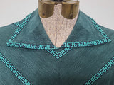 Teal Green Stripe Design Dress <br> (B-34" W-27")