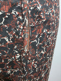 Black and Brown Print Dress and Short Sleeve Top <br> (B-38" W-30" H-36")