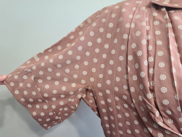 German Dusty Pink Dress Marga Hennes <br> (B-37" W-28" H-41")