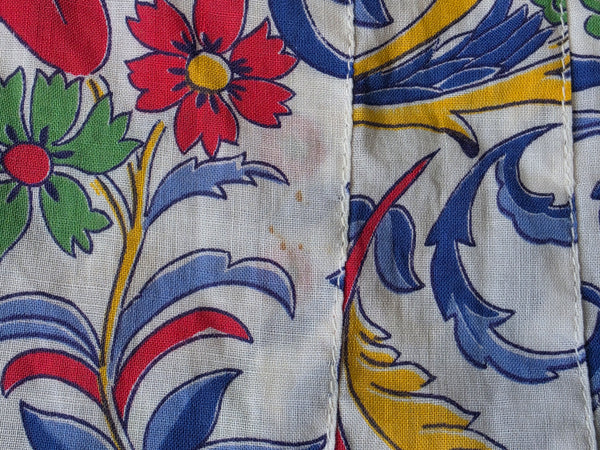 Brightly Colored Flower Print Dress <br> (B-38" W-28" H-33")