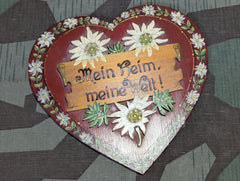 Wooden Decorative Edelweiss Wall Plaque