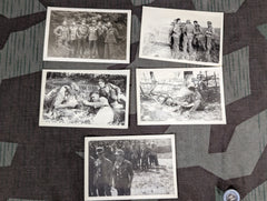 Lot of 5 Gebirgsjager Pictures Austrian Tunics