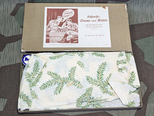 Original Wehrmacht Schach-Dame-Mühle Game Set Complete