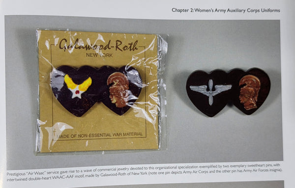 Air WAC Heart Pin on Card