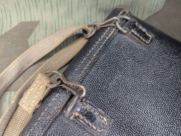 German Pebbled Map Case With Good Webbing Strap