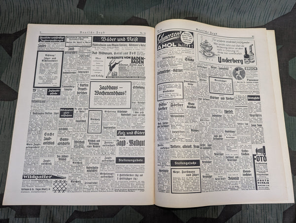 Deutsche Jagd Hunting Magazine July 1939 Nr.16
