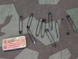 German Safety Pins in Tin