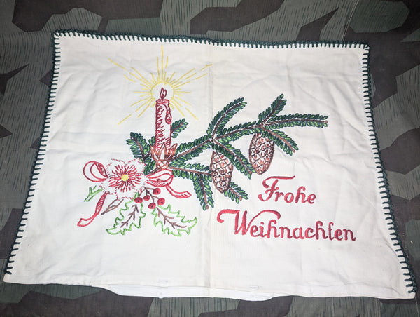 Frohe Weihnachten Handmade Pillow Cover