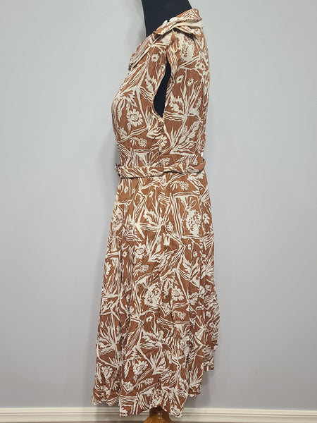 Harvest Print Dress <br> (B-36" W-30")