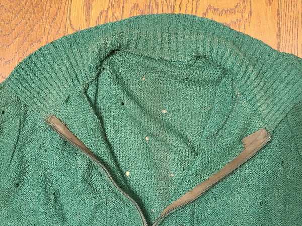 Green Knit Top and Skirt Set <br> (B-36" W-26" H-36")