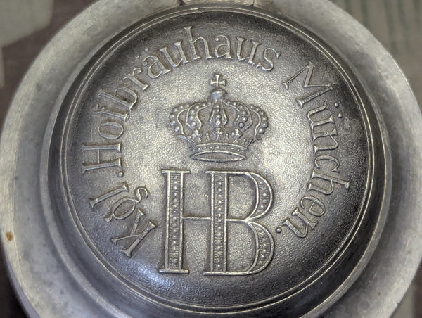 WWI Kgl. Hofbräuhaus München 0,5L Krug with Lid Martin Pauson