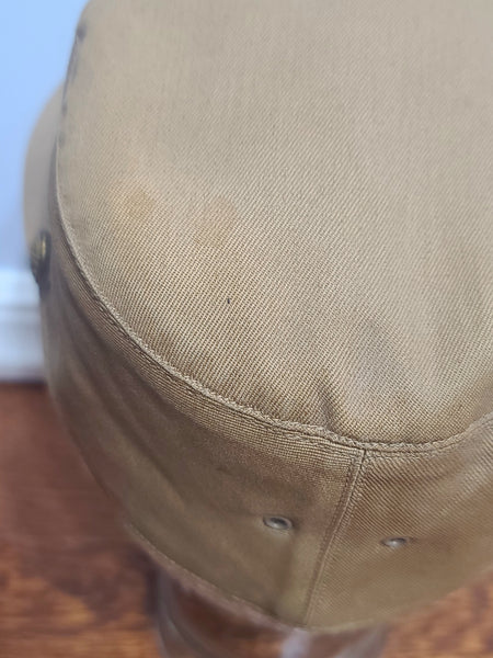 WAAC Khaki Hobby Hat Size 21 with Walking Eagle Emblem