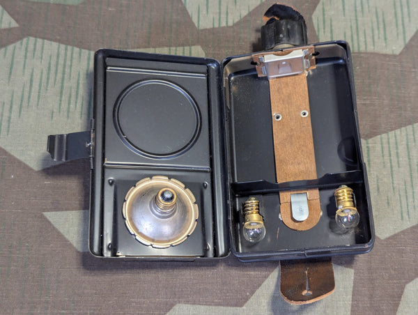 Daimon Wehrmacht Flashlight Damaged Leather Button Loop