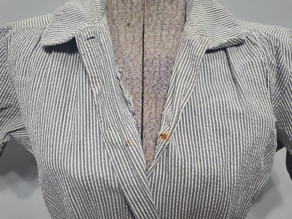 WAVES Seersucker Work Dress <br> (B-36" W-25" H-30")