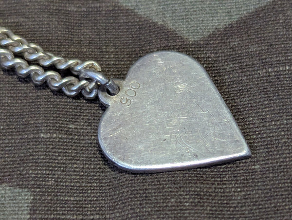 Ob Nah ob Fern Ich hab Dich gern 900 Silver Necklace