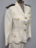 NNC Navy Nurse White Uniform Set Jacket & Skirt <br> (B-33" W-26" H-32")