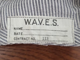 WAVES Seersucker Garrison Cap (Size 20)
