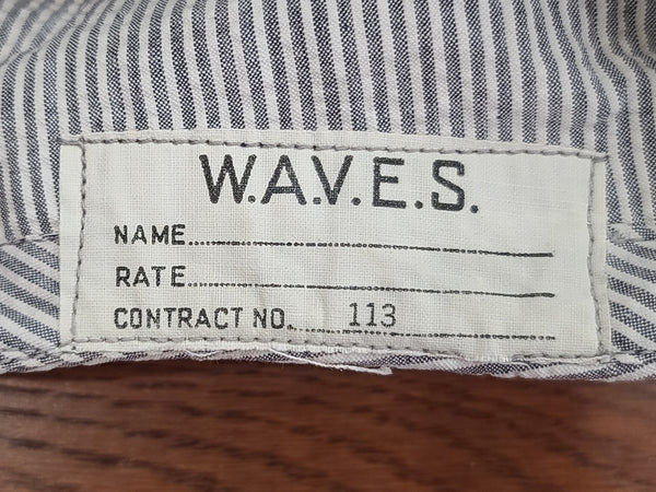 WAVES Seersucker Garrison Cap (Size 20)
