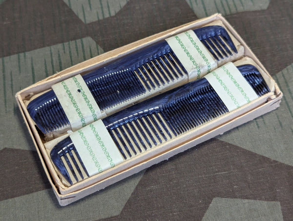 Blue Black Marbled German Combs