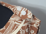 Harvest Print Dress <br> (B-36" W-30")