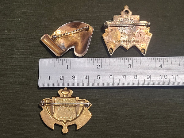 Set of War Relief Pins (Britain, China, Greece)