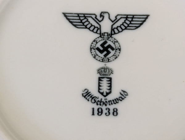 Wehrmacht Small Shallow Porcelain Bowl 1938