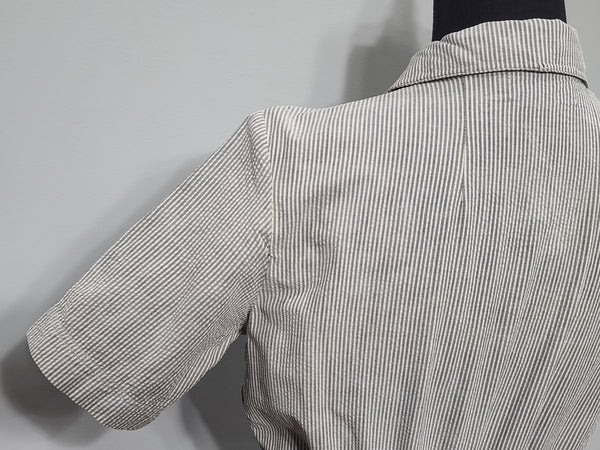 Navy WAVES Work Uniform Seersucker Dress <br> (B-38" W-29" H-37")