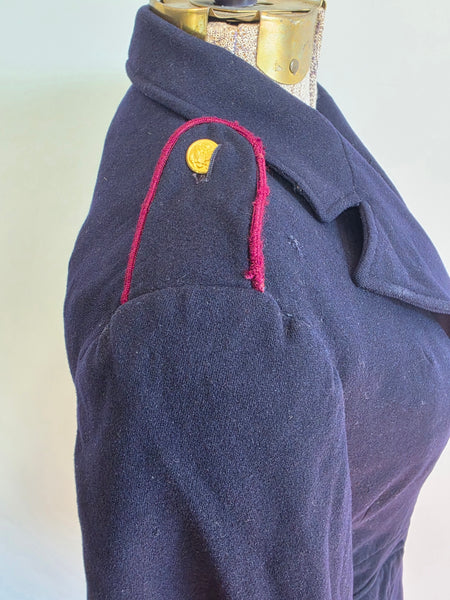 Early War Blue Army Nurse Jacket (AS-IS) <br> (33" Bust)