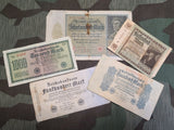 1922 Mark Reichsbanknote Lot of 5 Different Denominations