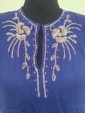 DuBarry Blue Sequin Gown 1945 <br> (B-38" W-29" H-38")