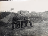 Lot of 3 Soldier Photos Living in the Field