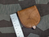 Original Deadstock Leather Wallet Horseshoe Form Light Brown