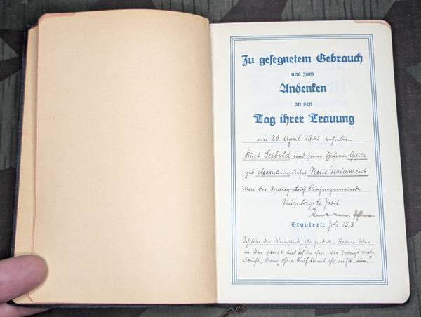 1940 New Testament with Psalms