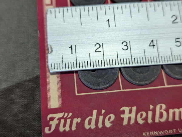 11 Paper Buttons on Card