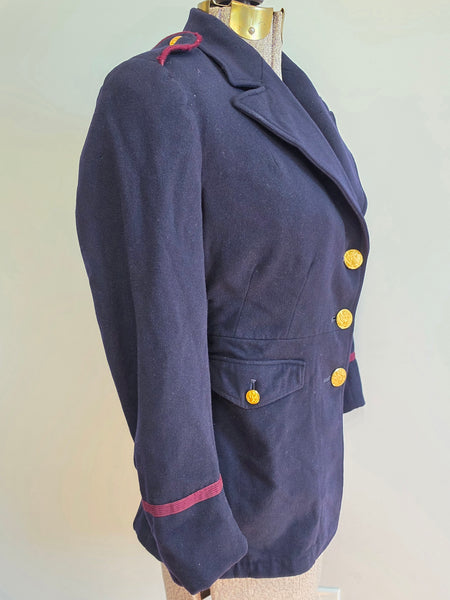 Early War Blue Army Nurse Jacket (AS-IS) <br> (33" Bust)