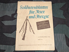 Soldatenblätter für Feier und Freizeit 4. Jahrgang 1943 Heft 10