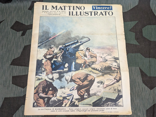Italian Il Mattino Illustrato Magazine 1-8 December 1941