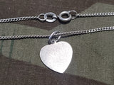 Vergiss Mich Nicht Heart Necklace 835 Silver