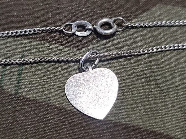 Vergiss Mich Nicht Heart Necklace 835 Silver