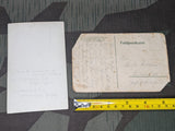 Picture and Post Card Fallen In Russia 1943